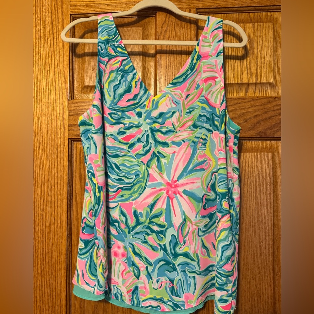 Lilly Pulitzer 🌴 Florin Tank - One in a melon 🍈 Large EUC